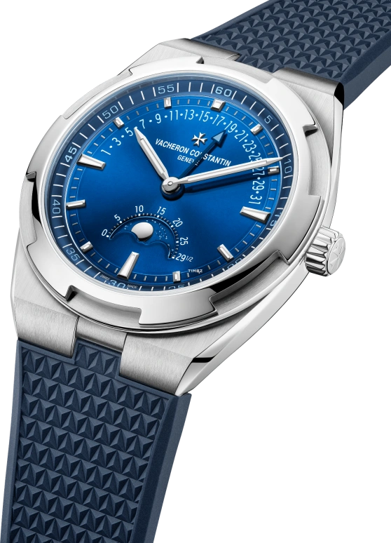 Vacheron Constantin,Overseas 41mm,41mm,Stainless Steel,Blue,Automatic,Moonphase,Day,Retrograde,4000V,4000V/210A-B911