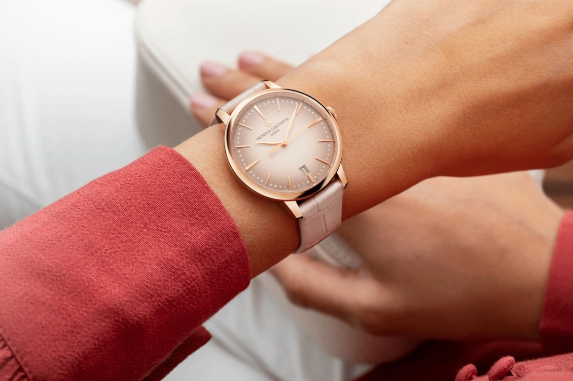 Vacheron Constantin,Patrimony 36.50mm,36.50mm,Rose Gold,Pink,Automatic,Date,40hours,4110U,4110U/000R-B905