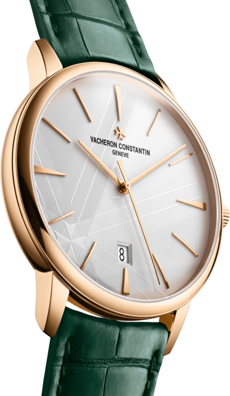 Vacheron Constantin,Patrimony 40mm,40mm,Pink Gold,Silver,Automatic,Day,40hours,85180,85180/000R-H116