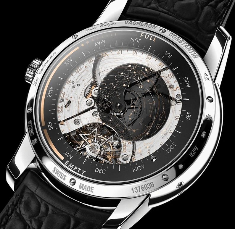 Vacheron Constantin,Artelier Cabinotiers Special Order 45mm,45mm,White Gold,Black,Handwound,Moonphase,Perpetual Calendar,Leap Year,Month,504hours,In-house Caliber,9720C,9720C/000G-B281