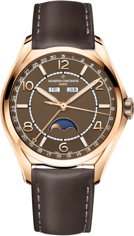 Vacheron Constantin,FiftySix 40mm,40mm,Pink Gold,Brown,Automatic,Moonphase,Month,Date,Day,40hours,In-house Caliber,4000E,4000E/000R-B065