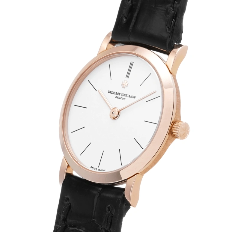 Vacheron Constantin,Patrimony 23.50mm,23.50mm,Rose Gold,White,Quartz,In-house Caliber,Sapphire,Crystal Glass,25093,25093/000R-8741