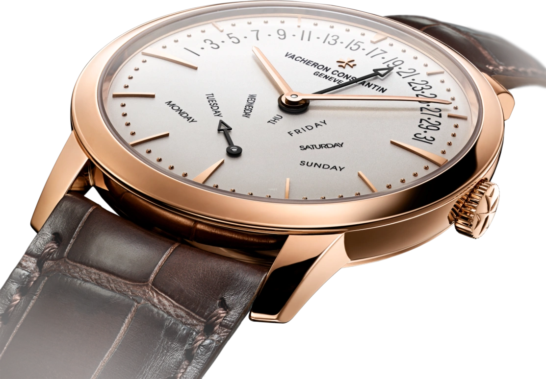 Vacheron Constantin,Patrimony 42.50mm,42.50mm,Pink Gold,Silver,Automatic,Date,Day,Flyback,Retrograde,40hours,In-house Caliber,Rizwan Ahmed,Riz Ahmed,Riz MC,4000U,4000U/000R-B110