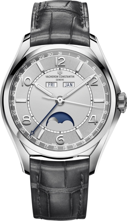 Vacheron Constantin,FiftySix 40mm,40mm,Stainless Steel,Silver,Automatic,Moonphase,Month,Date,Day,40hours,In-house Caliber,4000E,4000E/000A-B439