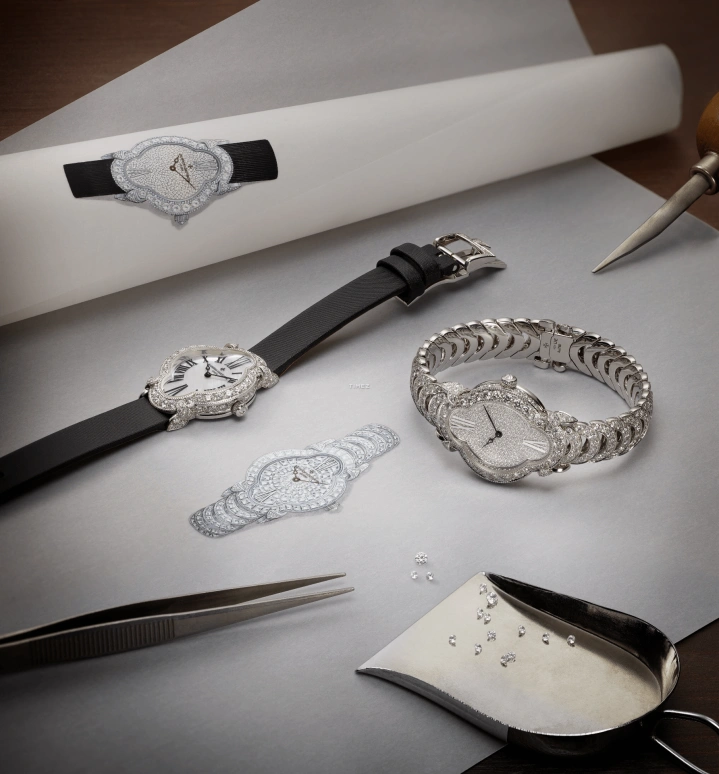 Vacheron Constantin,Heures Créatives 36.20x26.50mm,36.20x26.50mm,White Gold,Silver,Handwound,38hours,In-house Caliber,1005J,1005J/000G-H169