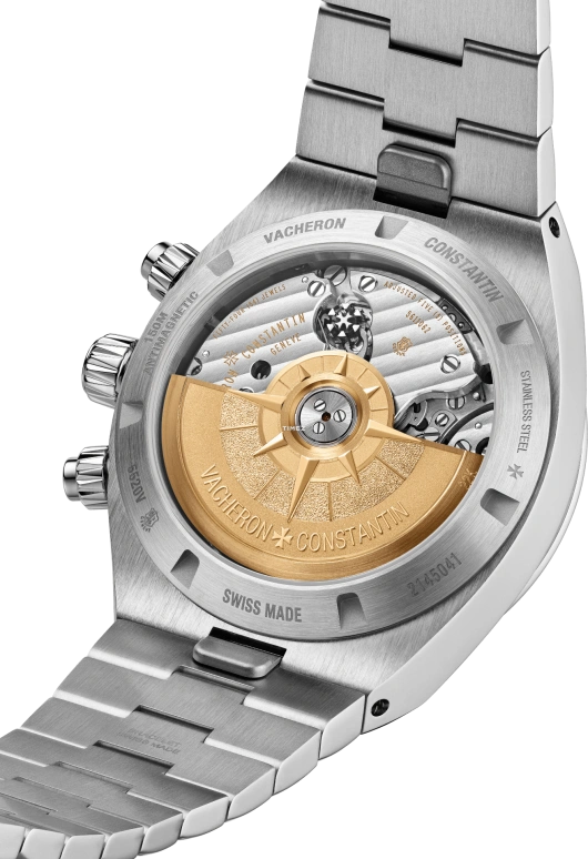 Vacheron Constantin,Overseas 42.50mm,42.50mm,Stainless Steel,White,Automatic,Chronograph,Day,5520V,5520V/210A-B686