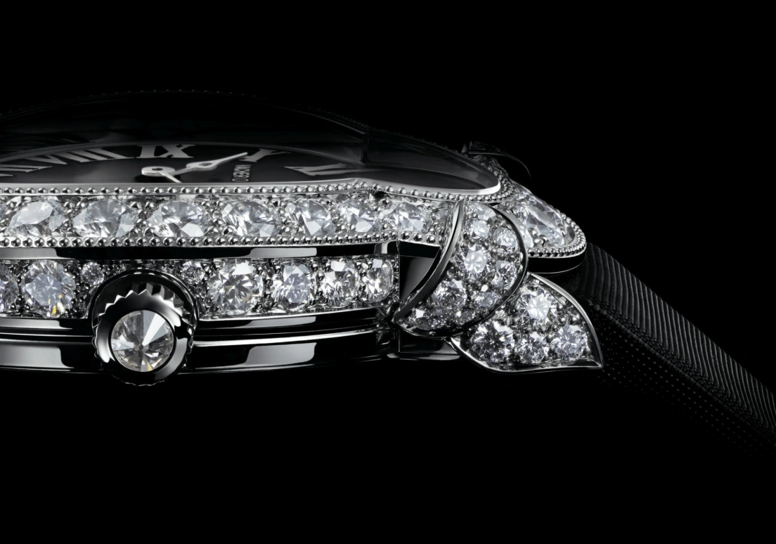 Vacheron Constantin,Heures Créatives 26.50x36.20mm,26.50x36.20mm,White Gold,Black,Handwound,40hours,In-house Caliber,37640,37640/000G-B659