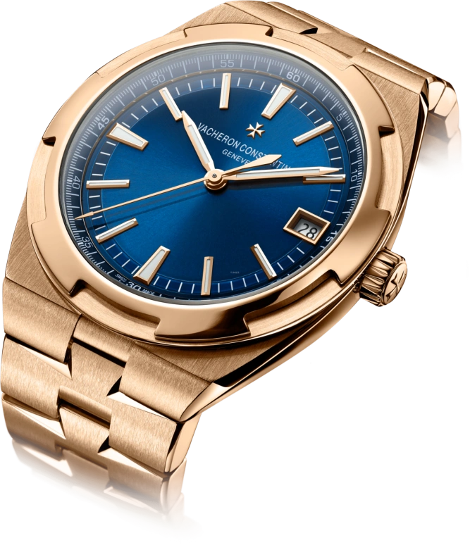 Vacheron Constantin,Overseas 41mm,41mm,Pink Gold,Blue,Automatic,Day,60hours,4500V,4500V/110R-B705