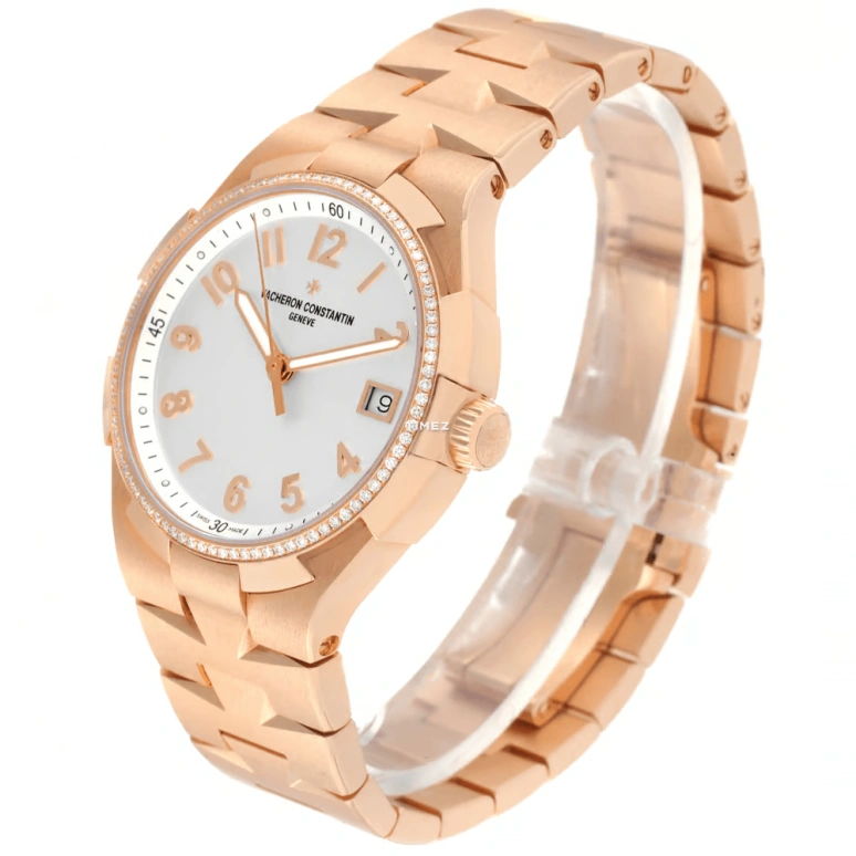 Vacheron Constantin,Overseas 36mm,36mm,Rose Gold,Silver White,Automatic,Day,Anti-magnetic,47560,47560/D10R-9672