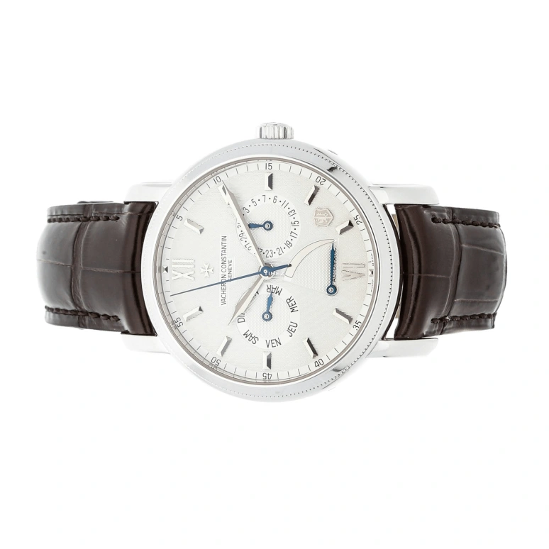 Vacheron Constantin,Jubilé 1755 40mm,40mm,White Gold,White,Silver,Silver White,Automatic,Date,Day,Power Reserve Indicator,85250,85250/000G-9141
