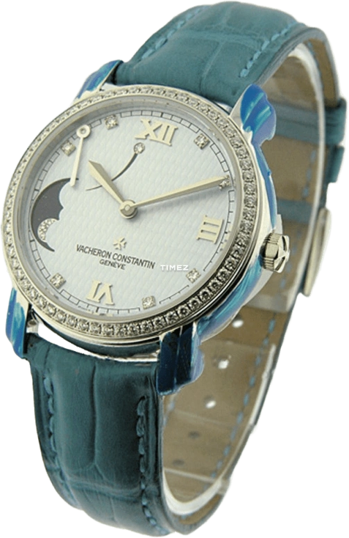 Vacheron Constantin,Malte 32mm,32mm,White Gold,Blue,Handwound,Moonphase,Power Reserve Indicator,83500,83500/000G-9010