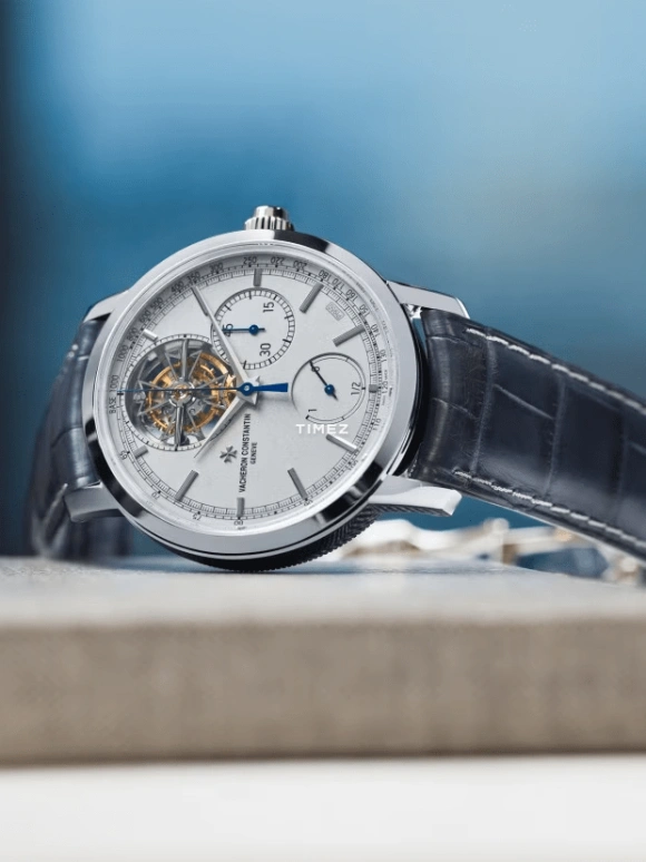 Vacheron Constantin,Traditionnelle 42.50mm,42.50mm,Platinum,Grey,Handwound,Chronograph,Power Reserve Indicator,Tourbillon,5100T,5100T/000P-H041