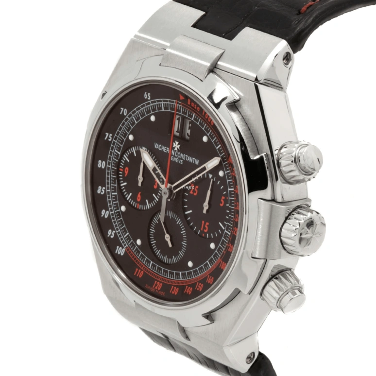 Vacheron Constantin,Overseas 42mm,42mm,Stainless Steel,Black,Automatic,Chronograph,Day,49150,49150/000A-9337