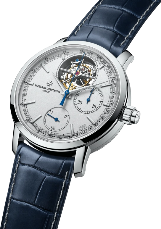 Vacheron Constantin,Traditionnelle 42.50mm,42.50mm,Platinum,Grey,Handwound,Chronograph,Power Reserve Indicator,Tourbillon,5100T,5100T/000P-H041