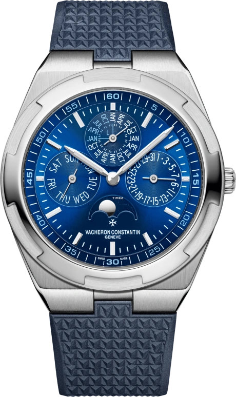 Vacheron Constantin,Overseas 41.50mm,41.50mm,White Gold,Blue,Automatic,Moonphase,Perpetual Calendar,Leap Year,Month,40hours,In-house Caliber,4300V,4300V/220G-B945
