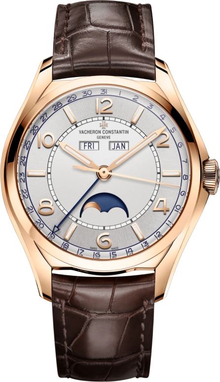 Vacheron Constantin,FiftySix 40mm,40mm,Pink Gold,Silver,Automatic,Moonphase,Month,Date,Day,40hours,In-house Caliber,4000E,4000E/000R-B438