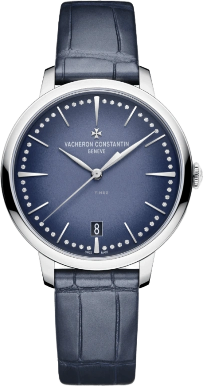 Vacheron Constantin,Patrimony 36.50mm,36.50mm,White Gold,Blue,Automatic,Date,40hours,4110U,4110U/000G-B906