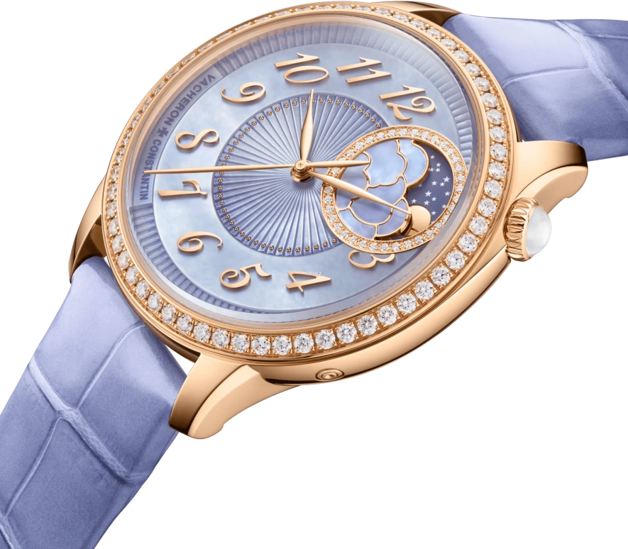Vacheron Constantin,Égérie 37mm,37mm,Pink Gold,Purple,Automatic,Moonphase,40hours,Yiqing Yin,8005F,8005F/000R-H030