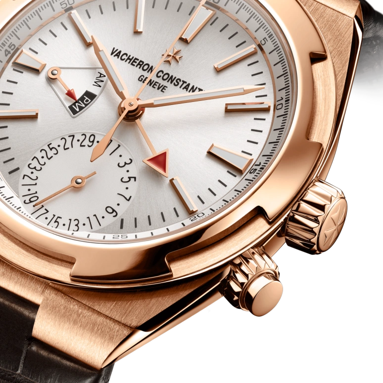 Vacheron Constantin,Overseas 41mm,41mm,Pink Gold,Silver,Automatic,Day,Dule Time,Day / Night Indication,7900V,7900V/000R-B336