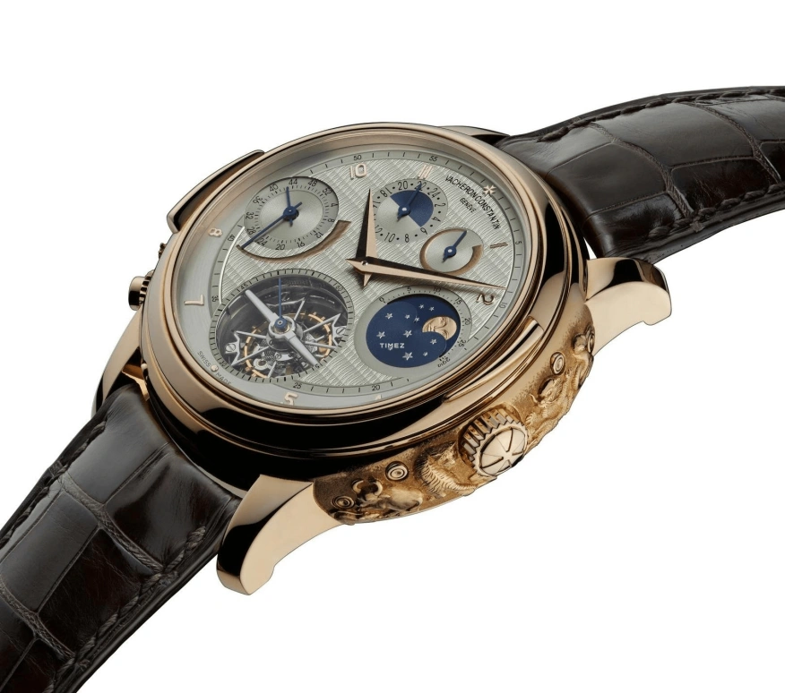 Vacheron Constantin,Artelier Cabinotiers Special Order 47mm,47mm,Pink Gold,Silver,Handwound,Moonphase,Perpetual Calendar,Leap Year,Month,58hours,In-house Caliber,80253,80253/000R-9593