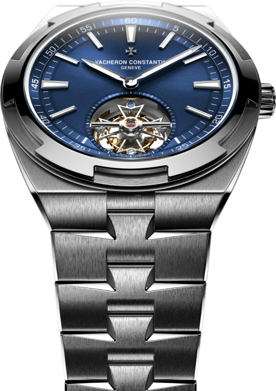 Vacheron Constantin,Overseas 42.50mm,42.50mm,Stainless Steel,Blue,Automatic,Tourbillon,80hours,Kevin De Bruyne,6000V,6000V/110A-B544