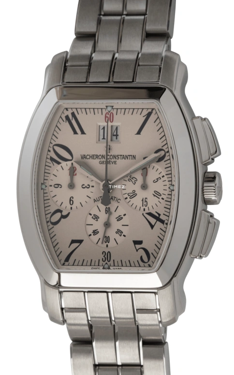 Vacheron Constantin,Malte 37x40mm,37x40mm,Stainless Steel,White,Automatic,Chronograph,Day,49145,49145/339A-8970