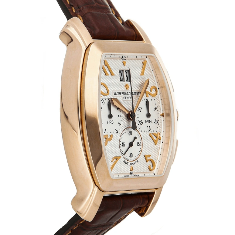 Vacheron Constantin,Malte 37x40mm,37x40mm,Rose Gold,White,Gold,Automatic,Chronograph,Day,49145,49145/000R-9059