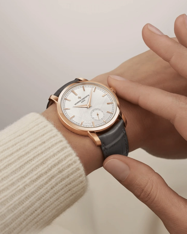 Vacheron Constantin,Traditionnelle 38mm,38mm,Pink Gold,Silver,Handwound,65hours,In-house Caliber,82172,82172/000R-H118