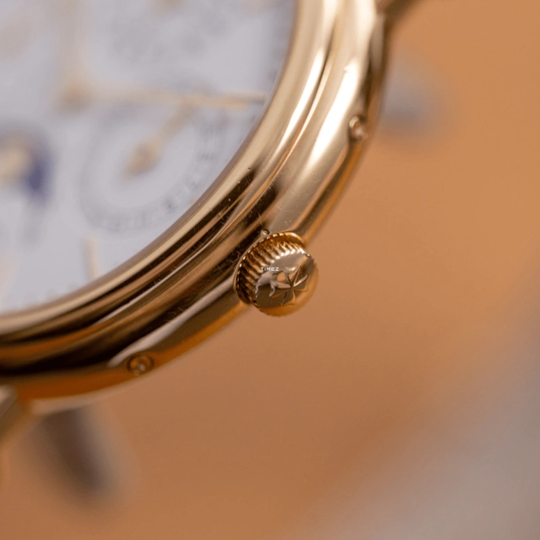 Vacheron Constantin,Patrimony 36mm,36mm,Yellow Gold,White,Automatic,Moonphase,Perpetual Calendar,Leap Year,Month,31hours,In-house Caliber,43031,43031/000J-0223