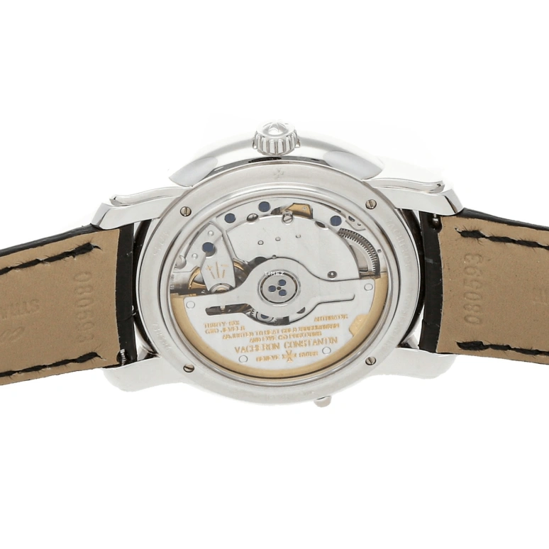 Vacheron Constantin,Patrimony 38mm,38mm,White Gold,Black,Automatic,Date,Day,Retrograde,47245,47245/000P-8789