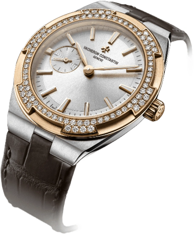 Vacheron Constantin,Overseas 37mm,37mm,Pink Gold,Stainless Steel,Silver,Automatic,Anti-magnetic,60hours,2305V,2305V/000M-B400