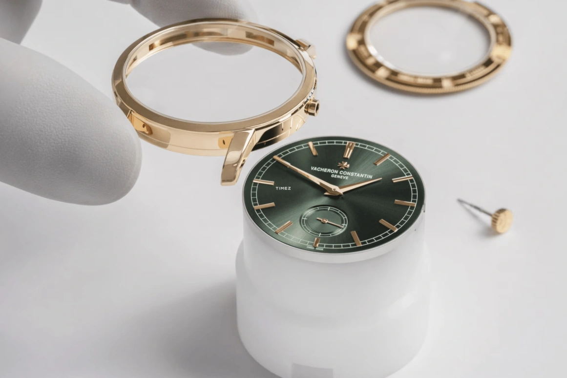 Vacheron Constantin,Traditionnelle 38mm,38mm,Pink Gold,Green,Handwound,65hours,In-house Caliber,82172,82172/000R-H008