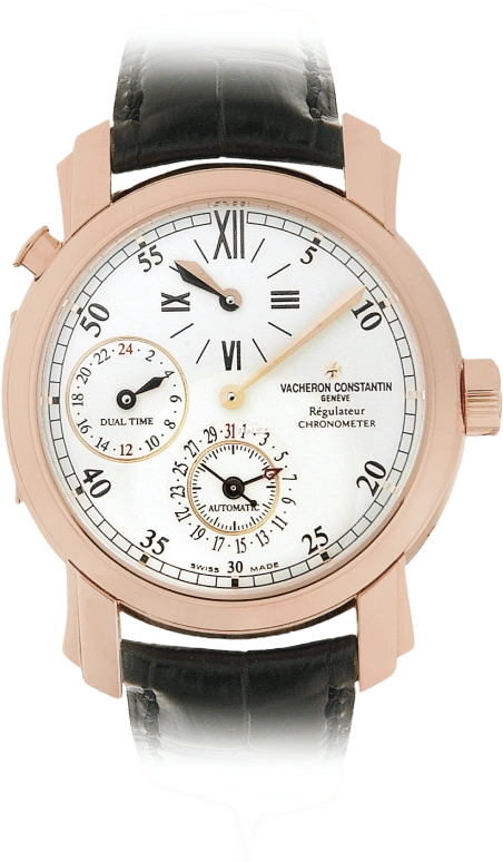 Vacheron Constantin,Malte 39mm,39mm,Rose Gold,White,Automatic,Day,Dule Time,42005,42005/000R-9068