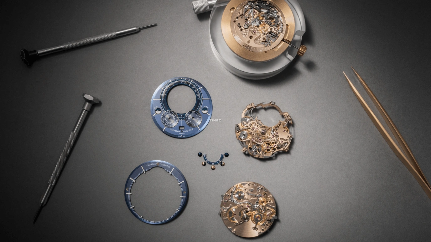 Vacheron Constantin,Artelier Cabinotiers Special Order 47mm,47mm,White Gold,Blue,Handwound,Moonphase,Perpetual Calendar,Leap Year,Month,60hours,In-house Caliber,9780C,9780C/000G-087C