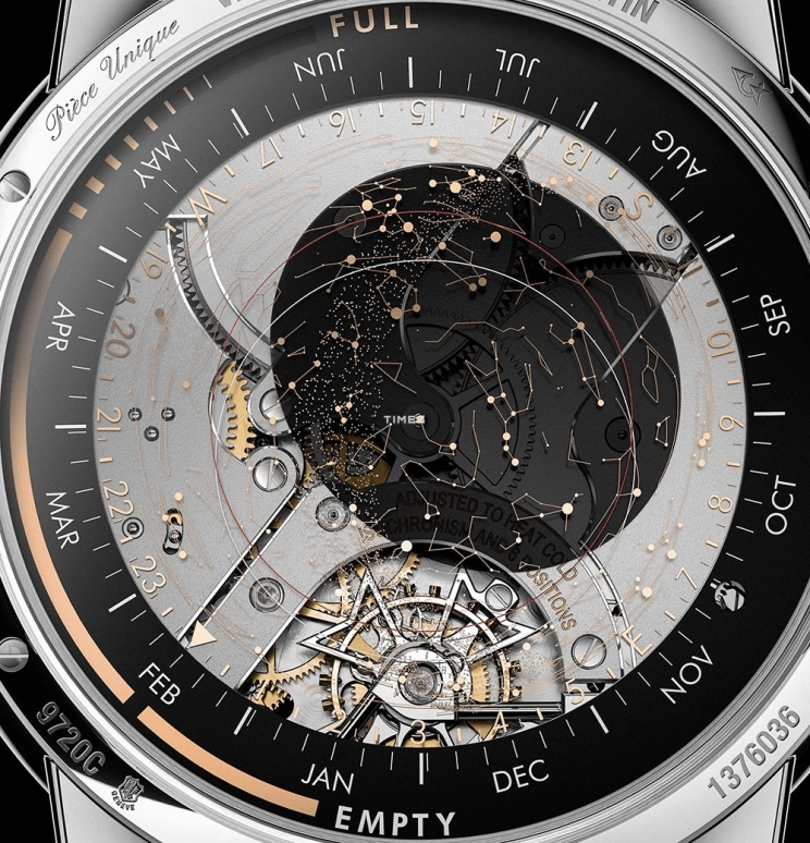 Vacheron Constantin,Artelier Cabinotiers Special Order 45mm,45mm,White Gold,Black,Handwound,Moonphase,Perpetual Calendar,Leap Year,Month,504hours,In-house Caliber,9720C,9720C/000G-B281