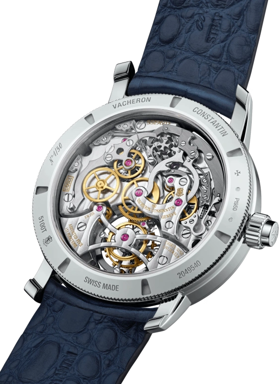 Vacheron Constantin,Traditionnelle 42.50mm,42.50mm,Platinum,Grey,Handwound,Chronograph,Power Reserve Indicator,Tourbillon,5100T,5100T/000P-H041