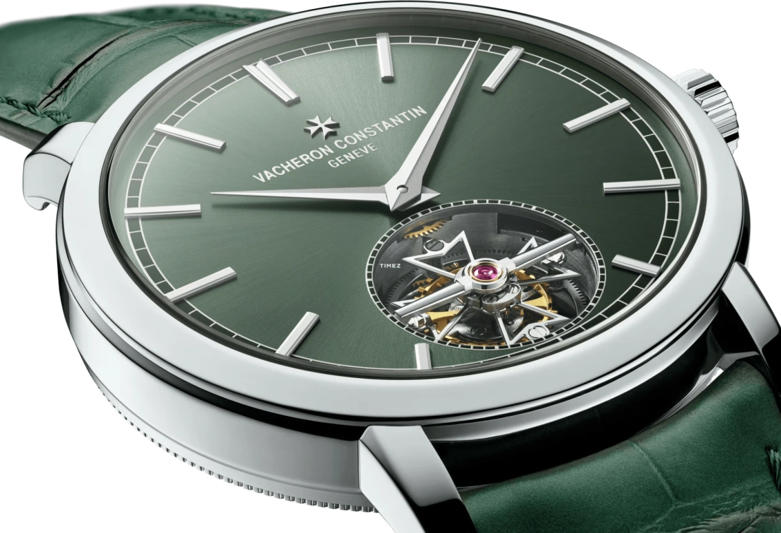 Vacheron Constantin,Traditionnelle 41mm,41mm,Platinum,Green,Automatic,Tourbillon,80hours,6000T,6000T/000P-H025