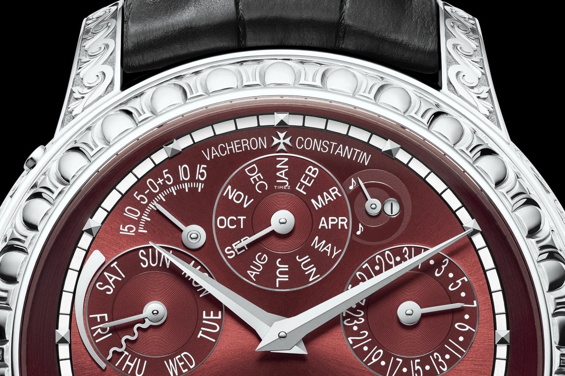Vacheron Constantin,Artelier Cabinotiers Special Order 47mm,47mm,White Gold,Red,Handwound,Moonphase,Perpetual Calendar,Leap Year,Month,Sapphire,Crystal Glass,Round,80175,80175/000G-B280