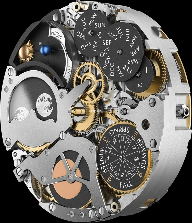 Vacheron Constantin,Artelier Cabinotiers Special Order 45mm,45mm,White Gold,Black,Handwound,Moonphase,Perpetual Calendar,Leap Year,Month,504hours,In-house Caliber,9720C,9720C/000G-B281