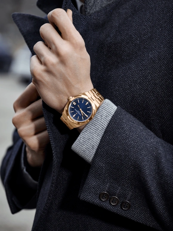Vacheron Constantin,Overseas 41mm,41mm,Pink Gold,Blue,Automatic,Day,60hours,4500V,4500V/110R-B705