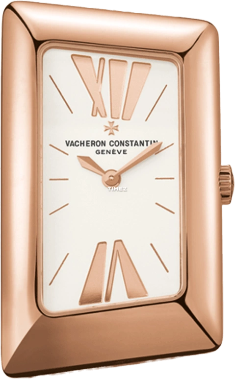 Vacheron Constantin,1972 21x37.70mm,21x37.70mm,Rose Gold,Silver White,Quartz,In-house Caliber,Sapphire,Crystal Glass,25015,25015/000R-9254
