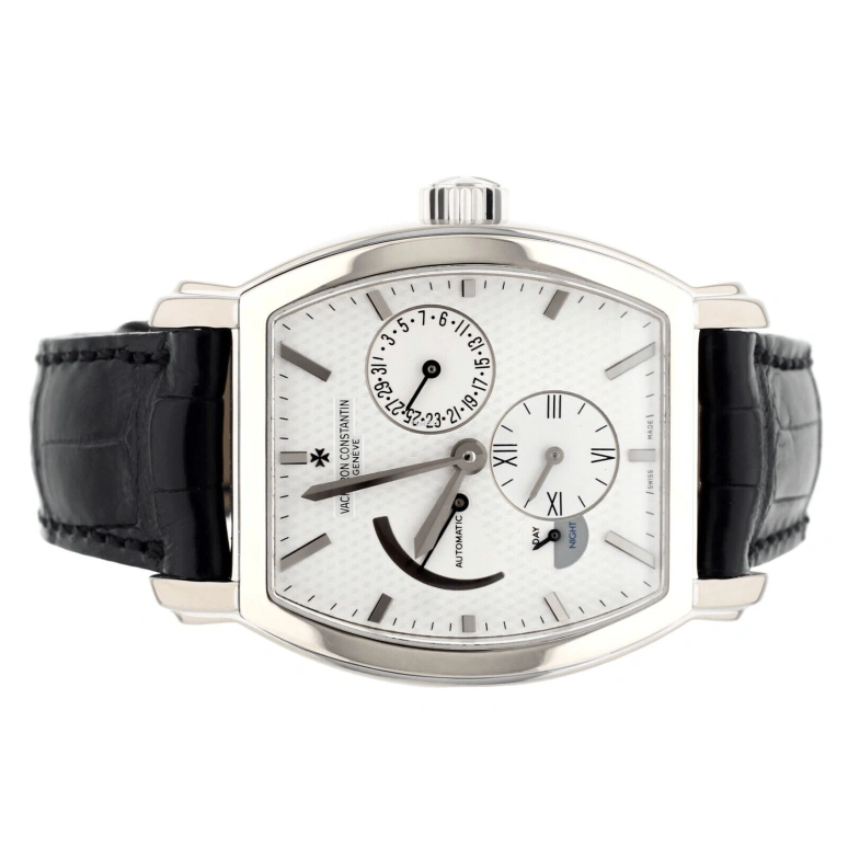 Vacheron Constantin,Malte 48mm,48mm,White Gold,White,Automatic,Day,Power Reserve Indicator,Dule Time,Day / Night Indication,40hours,In-house Caliber,47400,47400/000G-9100