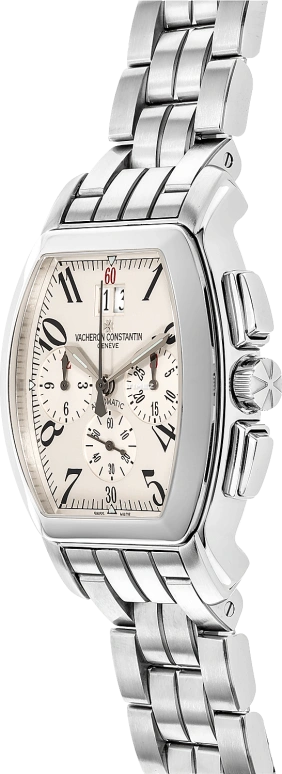 Vacheron Constantin,Malte 37x40mm,37x40mm,Stainless Steel,White,Automatic,Chronograph,Day,49145,49145/339A-8970