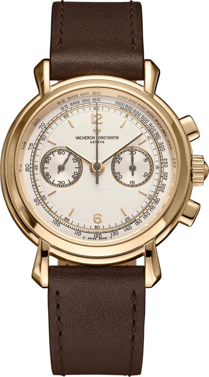 Vacheron Constantin,Historiques 38mm,38mm,Yellow Gold,White,Handwound,Chronograph,48hours,47111,47111/000J-7522