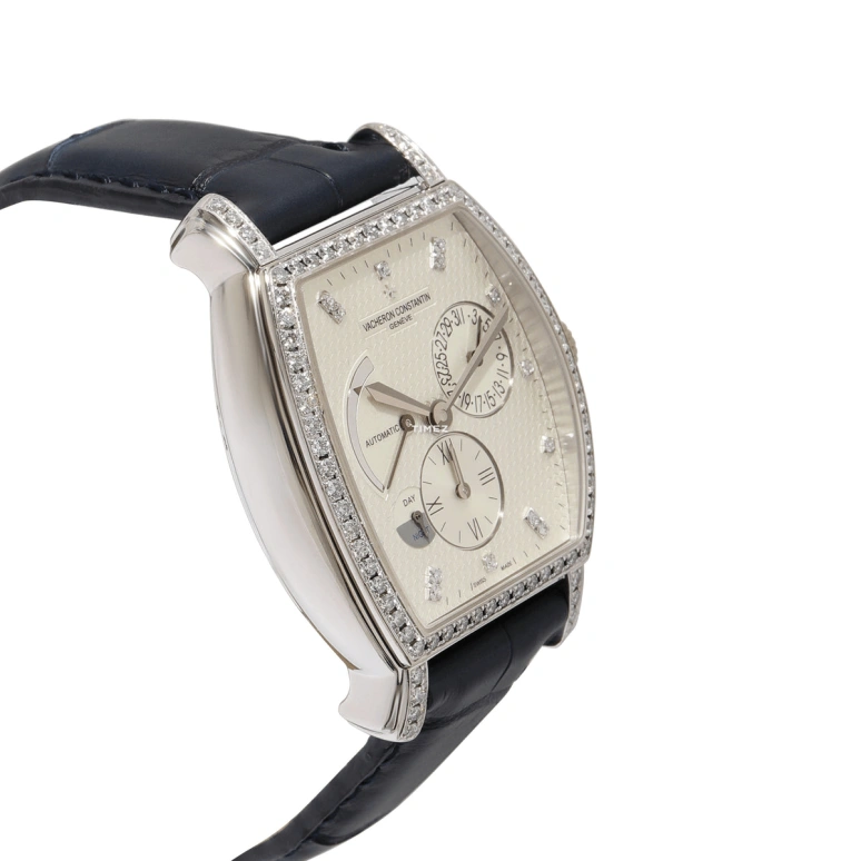 Vacheron Constantin,Malte 36x48mm,36x48mm,White Gold,Silver White,Automatic,Day,Power Reserve Indicator,Dule Time,Day / Night Indication,40hours,In-house Caliber,47700,47700/000G-9416