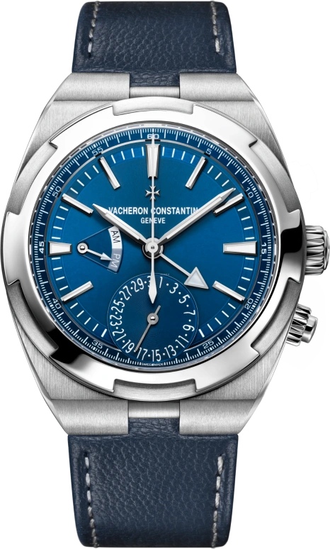Vacheron Constantin,Overseas 41mm,41mm,Stainless Steel,Blue,Automatic,Day,Dule Time,Day / Night Indication,7900V,7900V/110A-B334