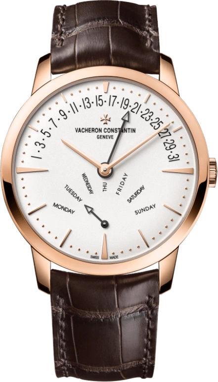 Vacheron Constantin,Patrimony 42.50mm,42.50mm,Pink Gold,Silver,Automatic,Date,Day,Flyback,Retrograde,40hours,In-house Caliber,Rizwan Ahmed,Riz Ahmed,Riz MC,4000U,4000U/000R-B110