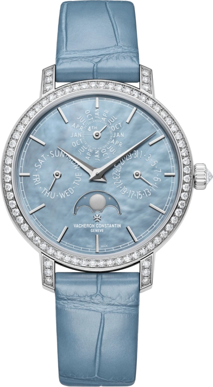Vacheron Constantin,Traditionnelle 36.50mm,36.50mm,White Gold,Blue,Automatic,Day,Anti-magnetic,4305T,4305T/000G-B948