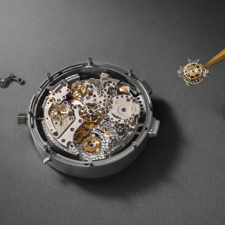 Vacheron Constantin,Artelier Cabinotiers Special Order 45mm,45mm,White Gold,Black,Grey,Handwound,Chronograph,Moonphase,Perpetual Calendar,Leap Year,72hours,In-house Caliber,9600C,9600C/000G-231C