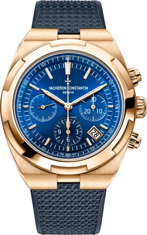 Vacheron Constantin,Overseas 42.50mm,42.50mm,Rose Gold,Pink Gold,Blue,Automatic,Chronograph,Day,5520V,5520V/210R-B952